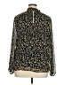 Lush 100% Polyester Floral Black Long Sleeve Blouse Size XL - photo 2