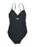 Vince Camuto Solid Black One Piece Swimsuit Size 4 - photo 2