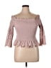 Express 100% Cotton Pink 3/4 Sleeve Top Size XL - photo 1