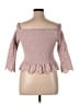 Express 100% Cotton Pink 3/4 Sleeve Top Size XL - photo 2