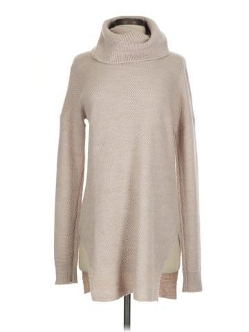 Pink Stitch Turtleneck Sweater (view 1)
