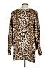 Ivy Jane 100% Rayon Animal Print Brown Long Sleeve Blouse Size XS - photo 2