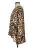 Ivy Jane 100% Rayon Animal Print Brown Long Sleeve Blouse Size XS - photo 5