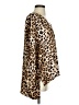 Ivy Jane 100% Rayon Animal Print Brown Long Sleeve Blouse Size XS - photo 4