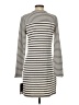 FREE2B Stripes Ivory Gray Casual Dress Size S - photo 2