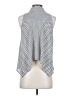 Express Polka Dots White Sleeveless Button-Down Shirt Size S - photo 2
