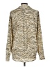 H&M 100% Polyester Animal Print Gold Long Sleeve Blouse Size L - photo 2