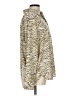 H&M 100% Polyester Animal Print Gold Long Sleeve Blouse Size L - photo 4