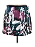 Express Graphic Silver Casual Skirt Size 8 - photo 1