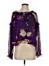 Gazelle 100% Polyester Purple 3/4 Sleeve Blouse Size S - photo 1