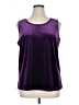 Quacker Factory Purple Sleeveless Top Size XL - photo 1