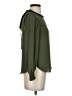 Ann Taylor LOFT 100% Polyester Green Long Sleeve Blouse Size XXS - photo 4