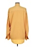 Elliott 100% Polyester Solid Yellow Long Sleeve Blouse Size M - photo 2