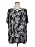 Catherines Black Short Sleeve Top Size 1X - photo 1