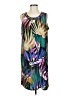 Assorted Brands Tropical Black Casual Dress Size M - photo 1