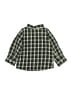IKKS 100% Cotton Plaid Green Long Sleeve Button-Down Shirt 9-12 MO / 12 MO - photo 2