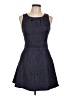 Miami 100% Polyester Paisley Blue Cocktail Dress Size L - photo 1
