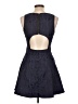 Miami 100% Polyester Paisley Blue Cocktail Dress Size L - photo 2