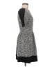 Aqua Chevron-herringbone Gray Casual Dress Size M - photo 4