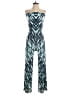 Tommy Bahama Chevron-herringbone Teal Jumpsuit Size XXS - photo 1