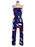 Express Graphic Blue Jumpsuit Size XXS - photo 1
