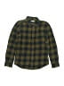 Monoprix Plaid Green Long Sleeve Button-Down Shirt Size 10 - photo 1
