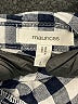 Maurices Checkered-gingham Blue Long Sleeve Button-Down Shirt Size L - photo 7