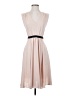 BCBGMAXAZRIA 100% Polyester Solid Tan Cocktail Dress Size XS - photo 1