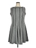 Neiman Marcus Houndstooth Gray Casual Dress Size 16W - photo 1