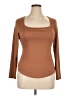 Shein Curve Brown Long Sleeve Top Size 14 Plus (1) - photo 1
