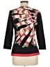 J. McLaughlin Black 3/4 Sleeve Top Size M - photo 2