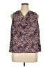Nine West 100% Polyester Animal Print Brown Sleeveless Blouse Size XL - photo 1