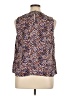 Nine West 100% Polyester Animal Print Brown Sleeveless Blouse Size XL - photo 2