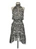 A.L.C. 100% Silk Animal Print Gray Cocktail Dress Size 6 - photo 1