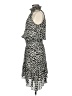 A.L.C. 100% Silk Animal Print Gray Cocktail Dress Size 6 - photo 5
