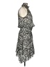 A.L.C. 100% Silk Animal Print Gray Cocktail Dress Size 6 - photo 4