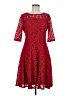 Rabbit Rabbit Rabbit Designs 100% Polyester Red Cocktail Dress Size M - photo 1