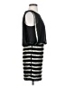 Bebe 100% Polyester Stripes Black Cocktail Dress Size 00 - photo 4