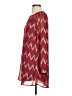 Everly 100% Polyester Chevron-herringbone Burgundy Casual Dress Size S - photo 5