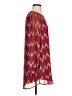 Everly 100% Polyester Chevron-herringbone Burgundy Casual Dress Size S - photo 4