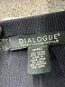 Dialogue Solid Black Blue Dress Pants Size S - photo 4