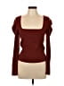 Intermix Burgundy Brown Long Sleeve Top Size XL - photo 1