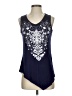 SJS Blue Sleeveless Blouse Size S - photo 1