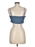 Shein 100% Polyester Blue Tank Top Size 6 - photo 2