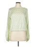 Ryegrass 100% Polyester Green Long Sleeve Blouse Size L - photo 1
