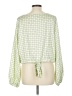Ryegrass 100% Polyester Green Long Sleeve Blouse Size L - photo 2
