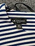 I.N. Studio Stripes Blue Casual Dress Size 4 (petite) - photo 6