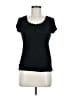 Ann Taylor Solid Black Short Sleeve Top Size M - photo 1