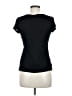 Ann Taylor Solid Black Short Sleeve Top Size M - photo 2