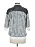 Assorted Brands Animal Print Silver 3/4 Sleeve Blouse Size M - photo 2